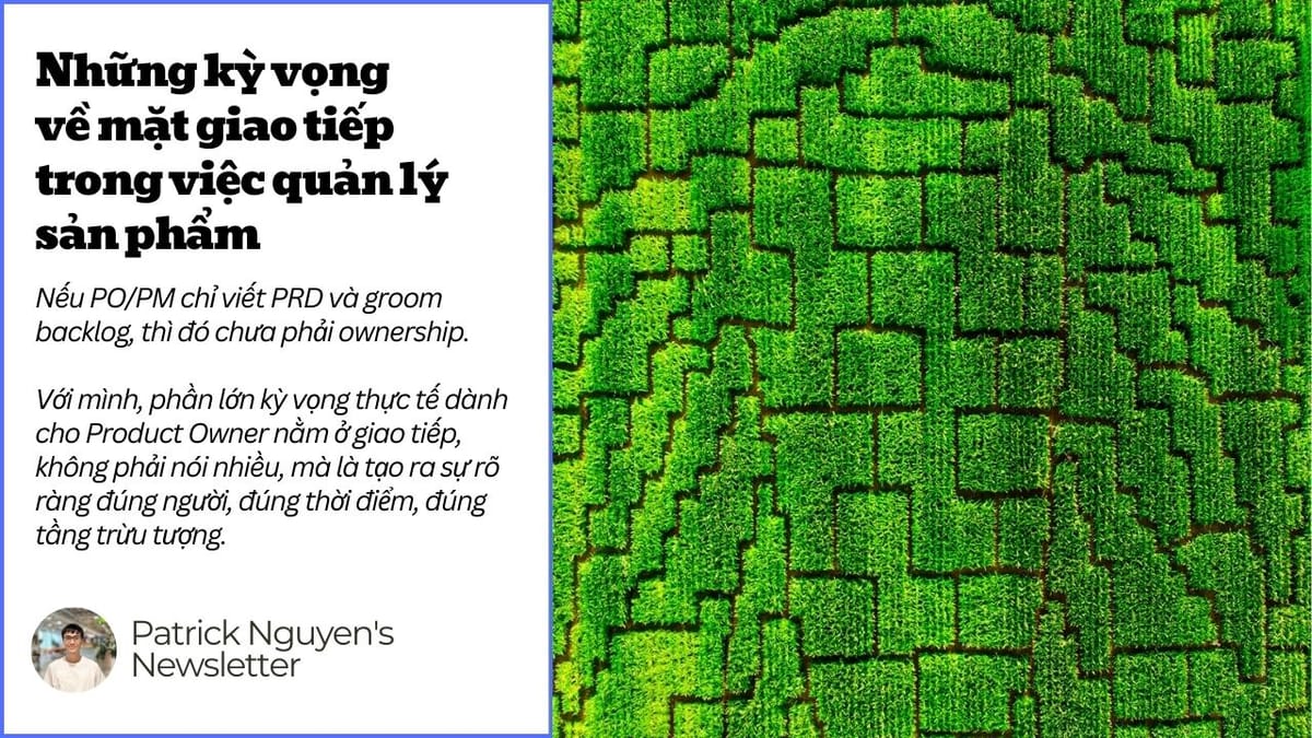 Những kỳ vọng về mặt giao tiếp trong việc quản lý sản phẩm