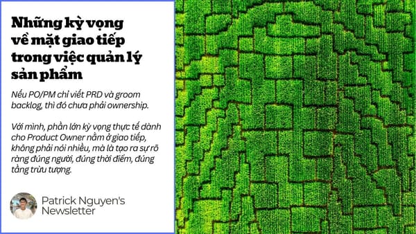 Những kỳ vọng về mặt giao tiếp trong việc quản lý sản phẩm